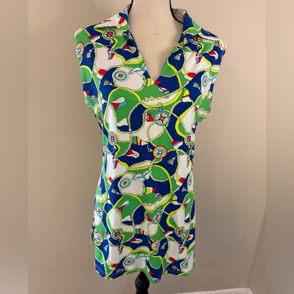 Barbara Gerwitt by Tabitha Dresses & Skirts - Barbara Gerwitt by Tabitha nautical sleeveless mini dress Size large